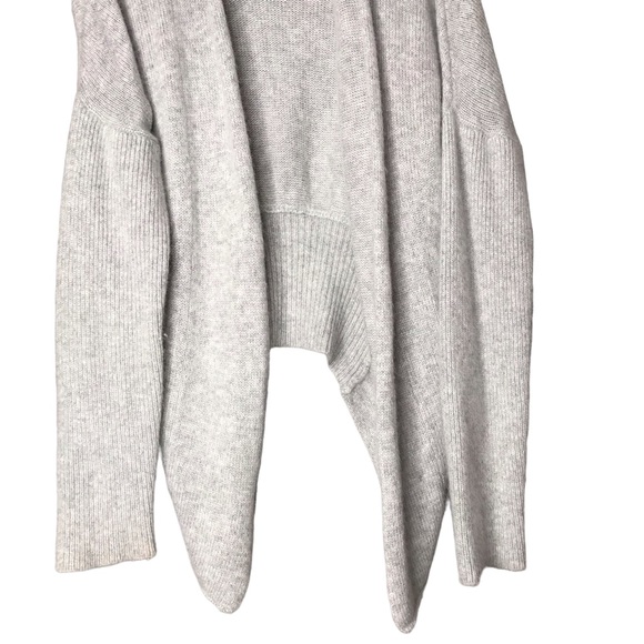 Small Naif Montreal Angora Wool Open Knit Cardigan Knit Grey Silver Sweater - Picture 5 of 10